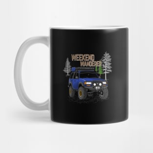 Toyota Land Cruiser Weekend Wanderer - Blue Toyota Land Cruiser for Outdoor Enthusiasts Mug